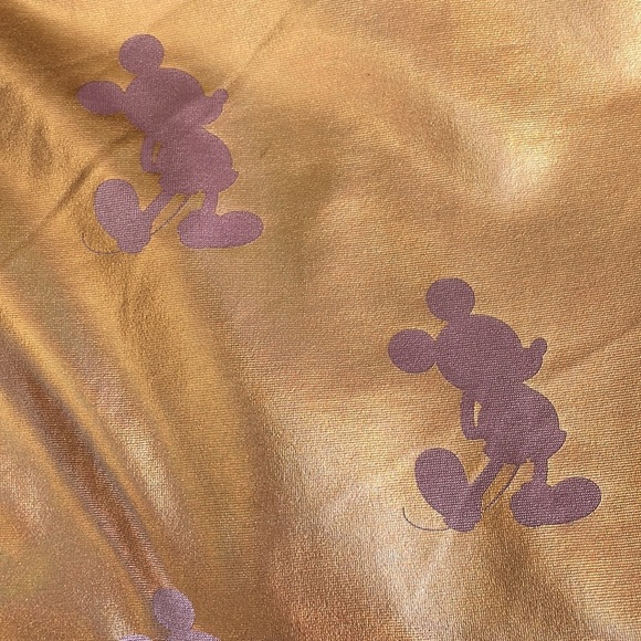 Disney Rose Gold EARidescent Mickey-Silhouette Print Leggings - Picture 4 of 9
